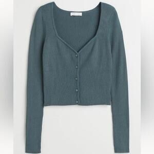 H&M Ribbed Cardigan Sweater